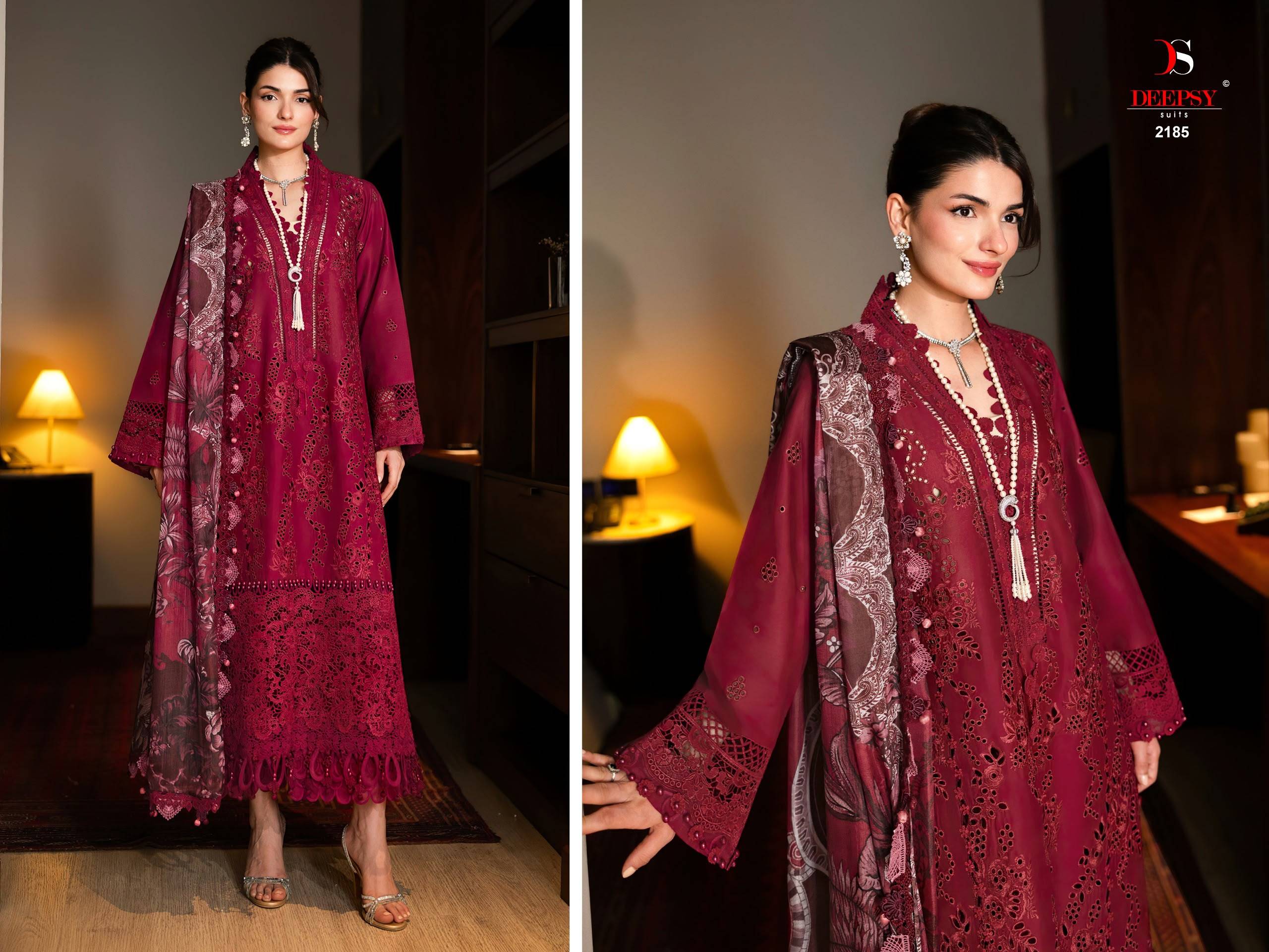 JADE COUTURE BY DEEPSY SUITS 2181 To 2186 Series Indian Traditional casual wear Pakistani pure cotton dresses At Wholesale Price
